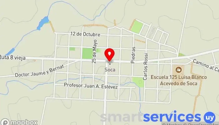 mapa de Barrera Bienes Raices Oficinas de empresa en Soca