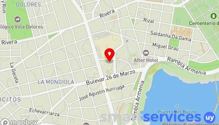mapa de Batista Viajes Agencia de viajes en Montevideo