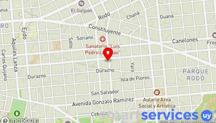 mapa de Belén Óptica en Montevideo