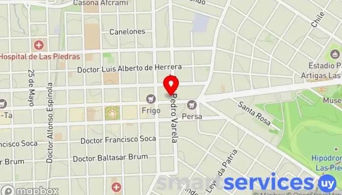 mapa de Bozzi - Real Estate a medida Agencia de bienes inmuebles comerciales en Las Piedras