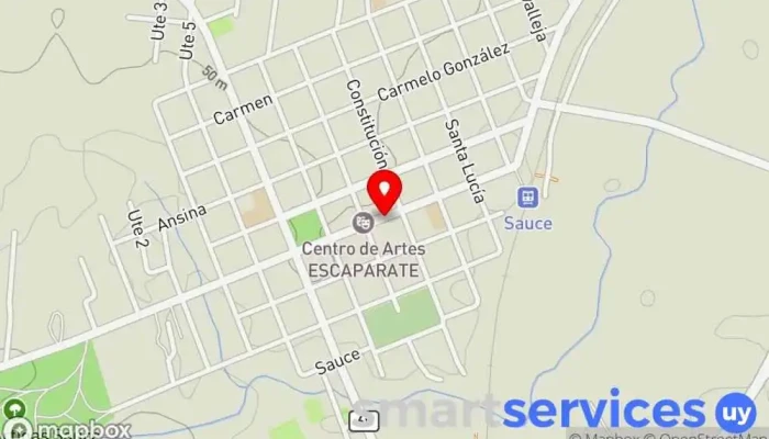 mapa de B.S.E Agencia Sauce Compañía de seguros en Sauce