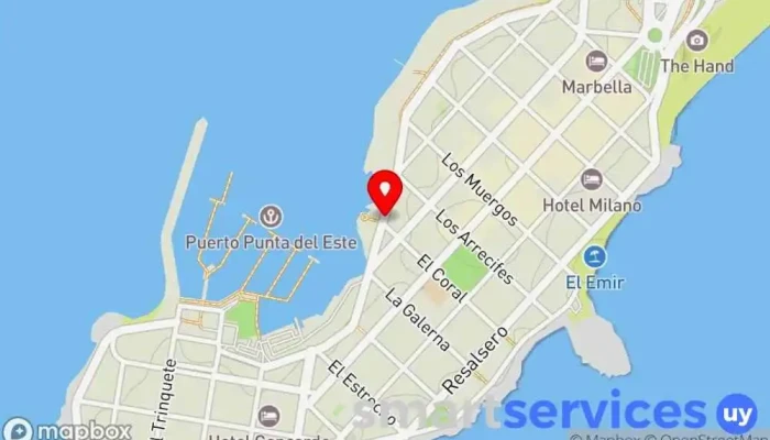 mapa de BUS - (0072)  en Punta del Este