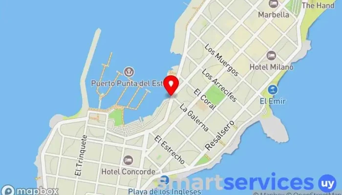 mapa de Calypso Charters & Excursiones Agencia de excursiones en barco en Punta del Este