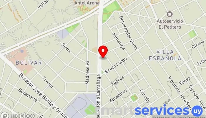 mapa de Cambilex Oficina de cambio de divisas en Montevideo