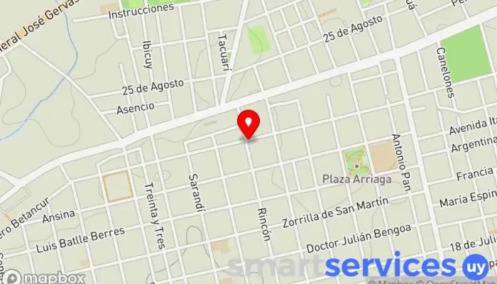 mapa de Cambilex Oficina de cambio de divisas en San José de Mayo