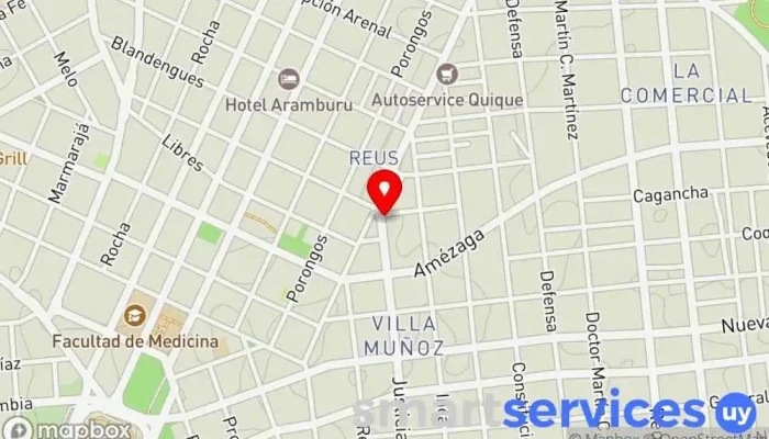 mapa de cambio 18 Redpago Cajeros automáticos en Montevideo