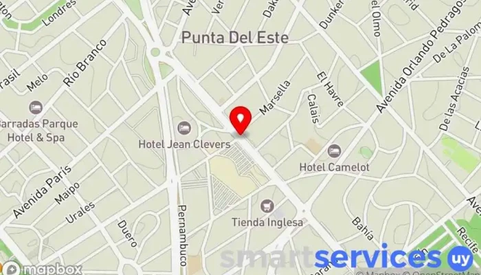 mapa de Cambio Indumex Oficina de cambio de divisas en Punta del Este