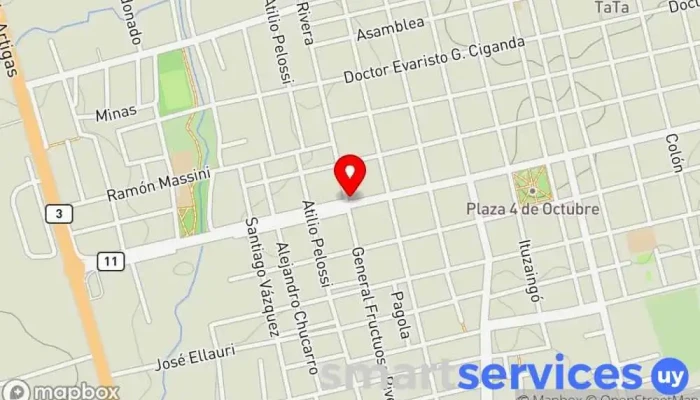 mapa de Cambio San José Redpagos Oficina de cambio de divisas en San José de Mayo