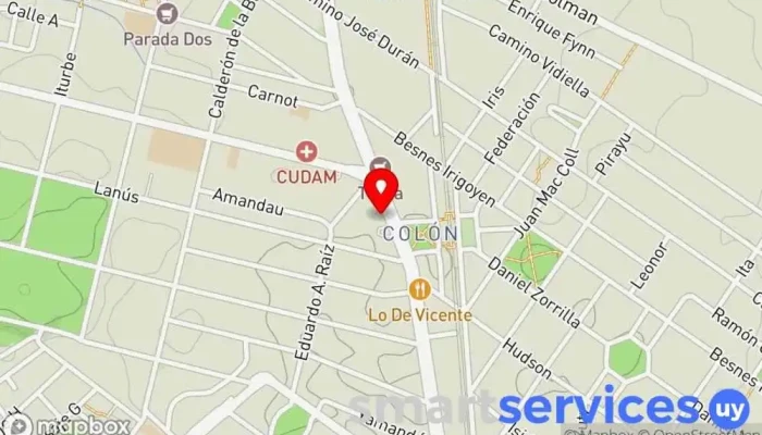 mapa de Cambio Velso Oficina de cambio de divisas en Montevideo