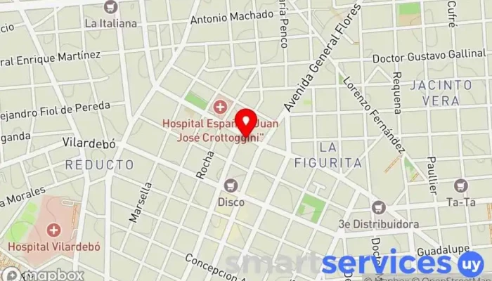mapa de Camping Shop Uruguay - Aguilar Hermanos Ltda Tienda de artículos de caza y pesca, Tienda de suministros para airsoft, Tienda de artículos de pesca en Montevideo