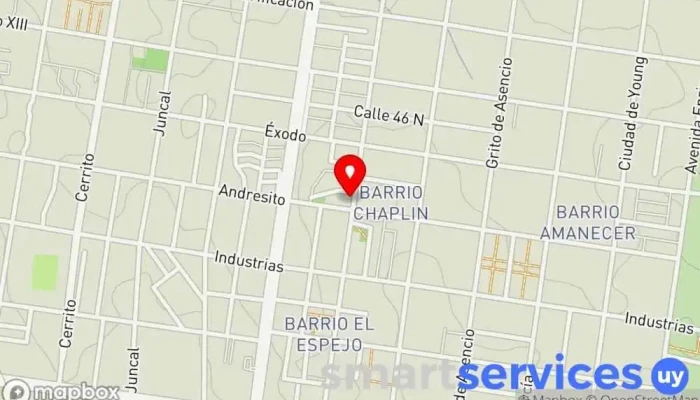 mapa de Capilla de Fátima Escuela en Paysandú