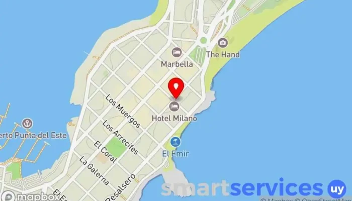 mapa de Capital Real Estate Agencia inmobiliaria en Punta del Este