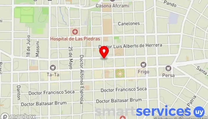 mapa de Carámbula Pareja Inmobiliaria Agencia inmobiliaria en Las Piedras