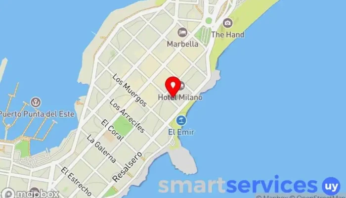 mapa de Casagrande Negocios Inmobiliarios Agencia inmobiliaria en Punta del Este