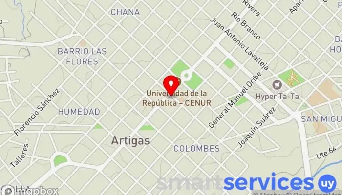 mapa de CATALINA.INA Boutique, Agencia de modelos en Artigas