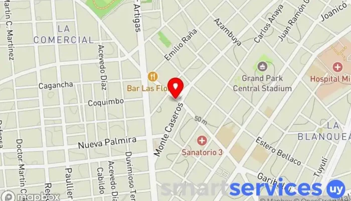 mapa de Catorce 10 Emisora de radio en Montevideo