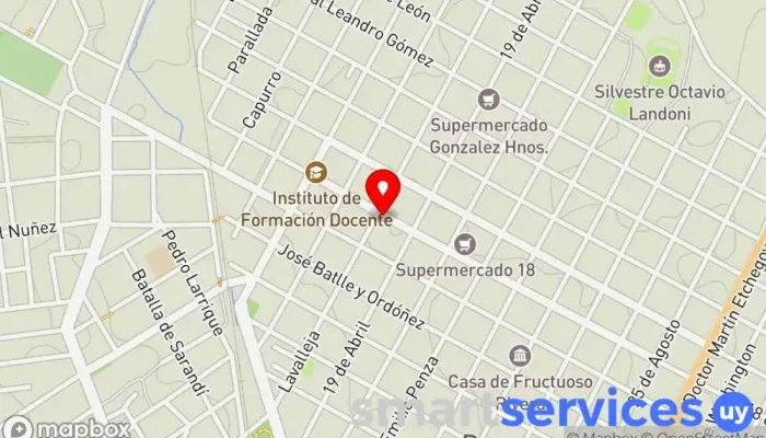 mapa de Centro Comercial e Industrial de Durazno Oficinas de empresa en Durazno