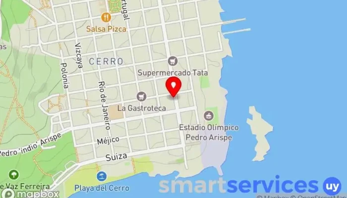 mapa de Centro Cultural Florencio Sánchez Centro cultural en Montevideo