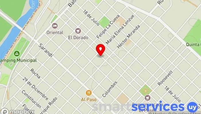 mapa de Centro Cultural Jose Enrique Rodo Centro cultural en Santa Lucía