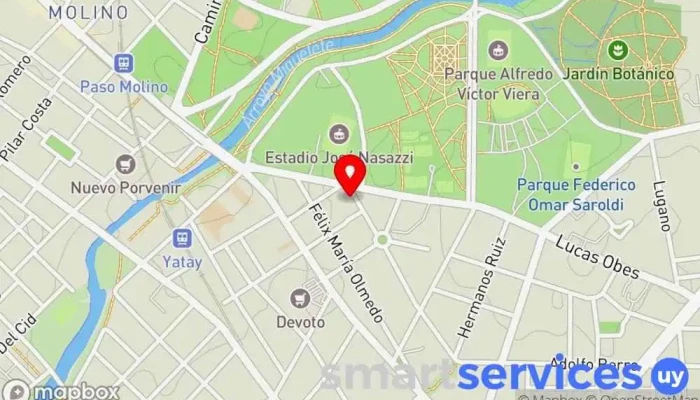 mapa de Centro de Lenguas Extranjeras N°3 Academia de idiomas en Montevideo