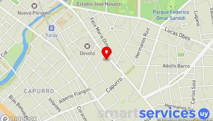 mapa de Centro Horizonte Centro de educación especial en Montevideo