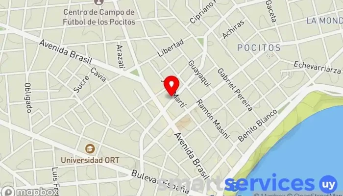 mapa de Charrúa Viajes Agencia de viajes en Montevideo