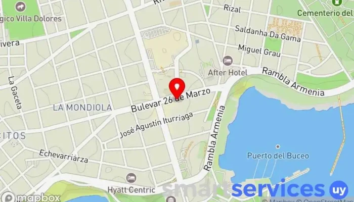 mapa de Chronos - Rolex Relojería en Montevideo