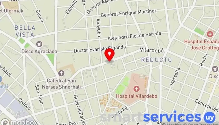 mapa de Cimarrón Cine  en Montevideo
