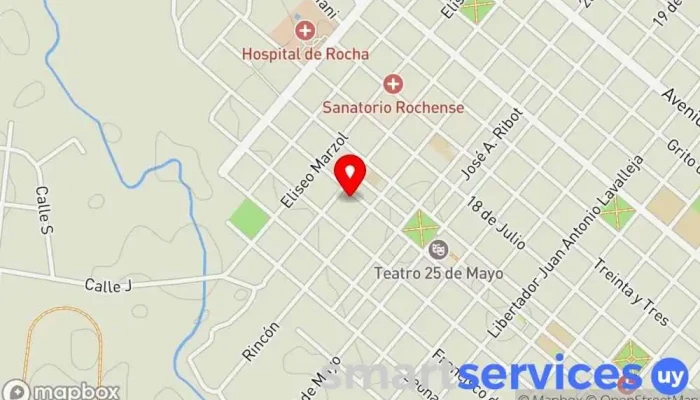 mapa de Cine Club Rocha Cine en Rocha