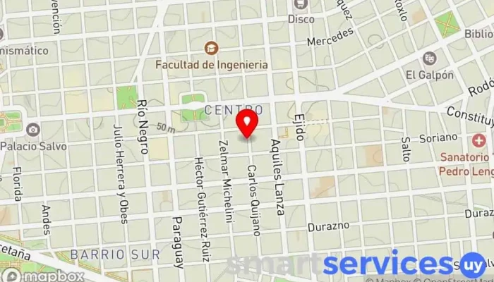 mapa de Cine Multisex Cine en Montevideo