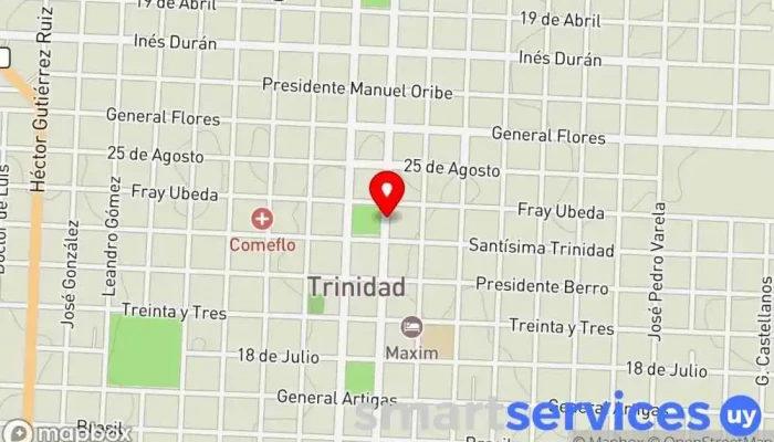 mapa de Cine Plaza Cine en Trinidad