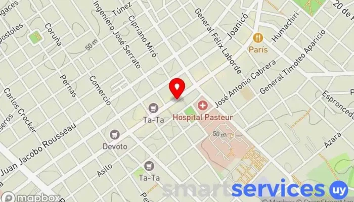 mapa de Circuit Tienda de electrónica en Montevideo