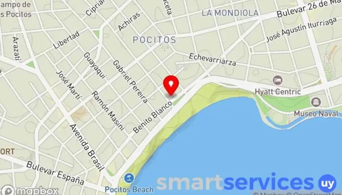 mapa de Ciro Agencia de publicidad, Cine, Pintura en Montevideo