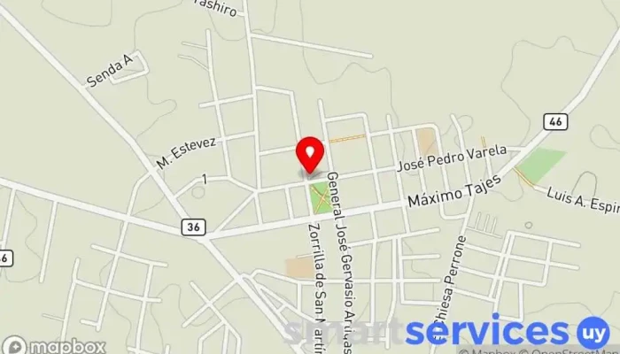mapa de Ciudad FM - 90.7 Mhz  en Los Cerrillos