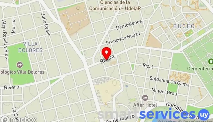mapa de Claustrofobia Cuartos de Escape Centro de salas de escape en Montevideo