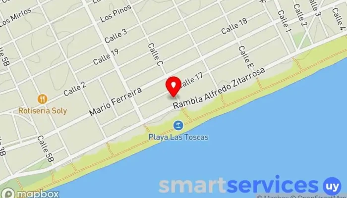 mapa de Club Las Toscas Club en Las Toscas