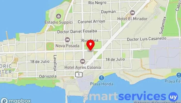 mapa de CMS Negocios Inmobiliarios Agencia inmobiliaria en Col. del Sacramento