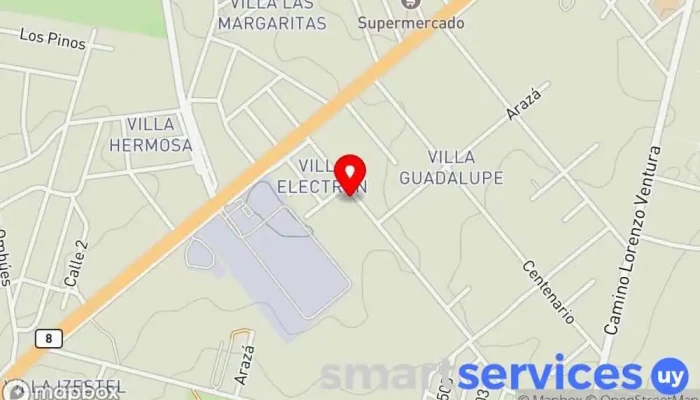 mapa de Colegio Adventista Barros Blancos Educación mixta en Barros Blancos