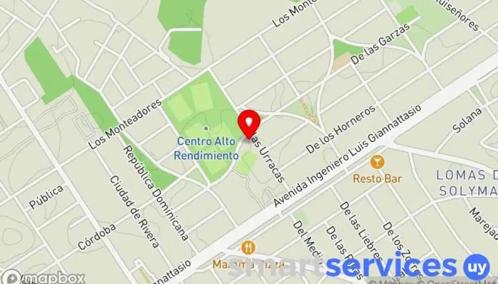 mapa de Colegio Areteia Bimbully Centro de educación preescolar, Escuela en Ciudad de la Costa