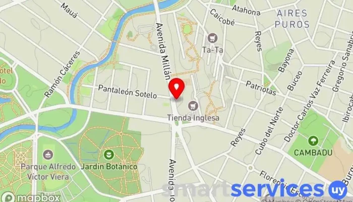 mapa de Colegio Cate Centro de educación especial en Montevideo