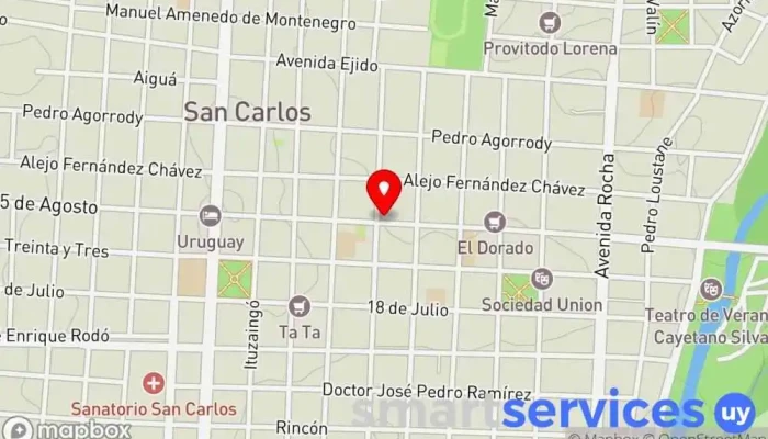 mapa de Colegio FININ Instituto de secundaria en San Carlos