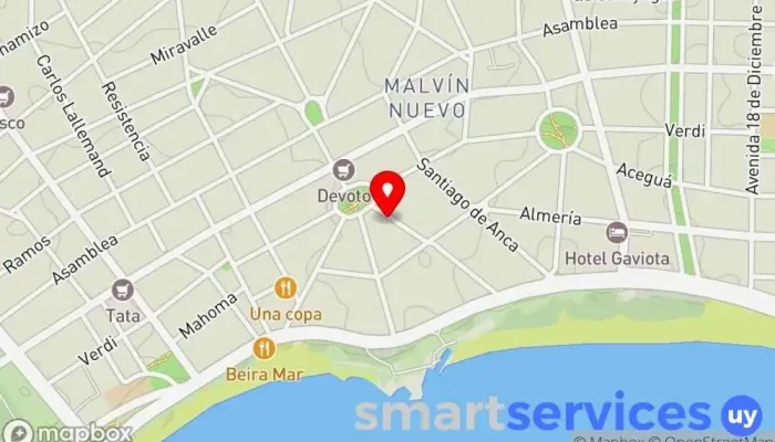 mapa de Colegio Gabriela Mistral Escuela en Montevideo