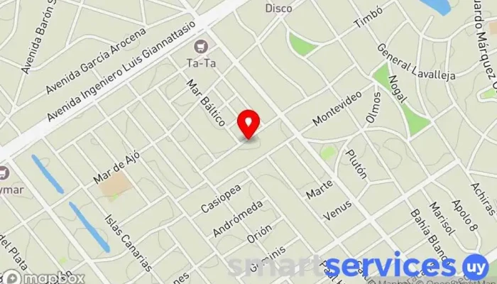 mapa de Colegio Integral Solymar - CIS Escuela en Ciudad de la Costa