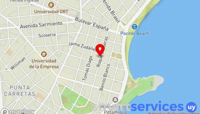 mapa de Colegio Ivy Thomas Memorial School Colegio privado en Montevideo