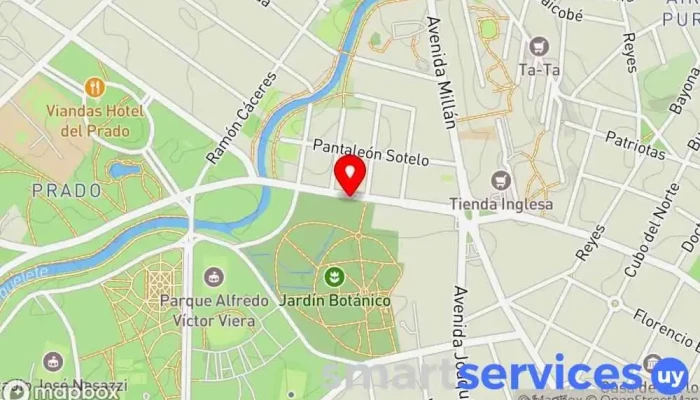 mapa de Colegio Juan Manuel Blanes Primaria Escuela en Montevideo