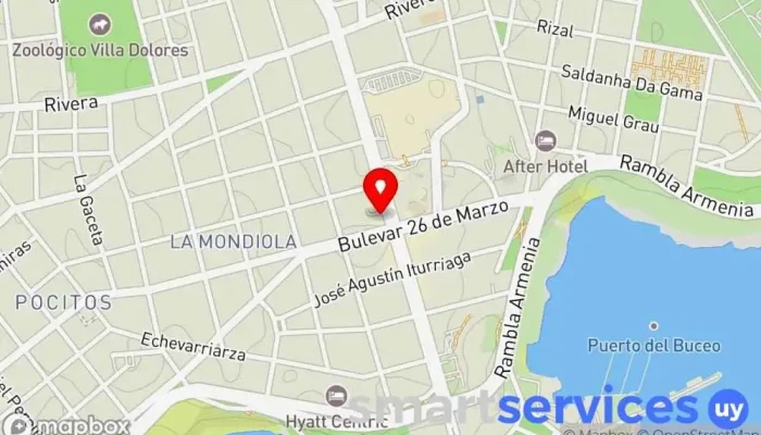 mapa de Colegio Lester House Colegio privado en Montevideo