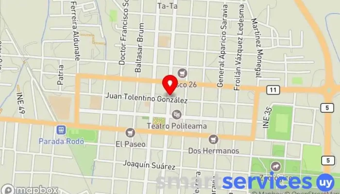mapa de Colegio María Auxiliadora Colegio privado en Canelones