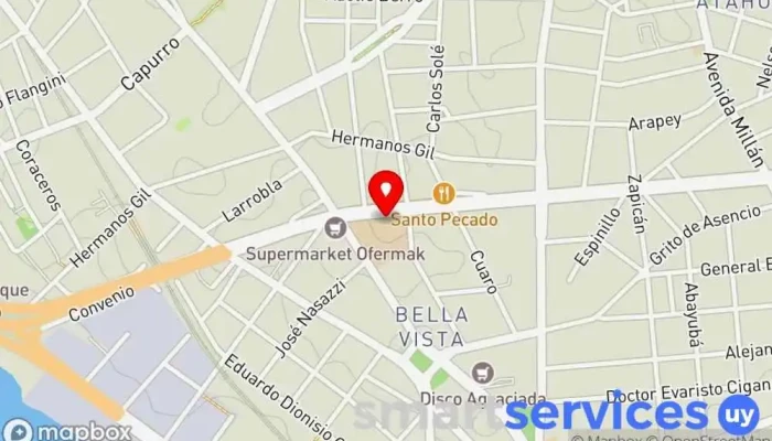 mapa de Colegio Maturana - Salesianos Centro educativo, Escuela preparatoria en Montevideo