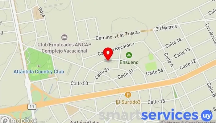 mapa de Colegio Neruda Primaria Escuela primaria en Atlántida