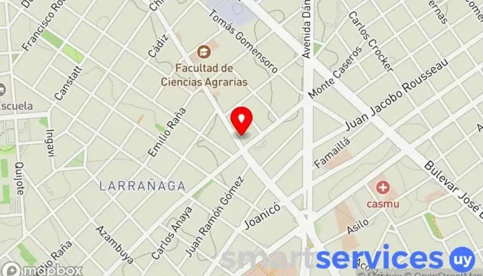 mapa de Colegio Nueva Cultura Institución educativa en Montevideo